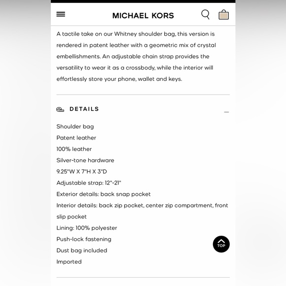 Michael Kors Crystal Studded Whitney - Picture 11 of 11